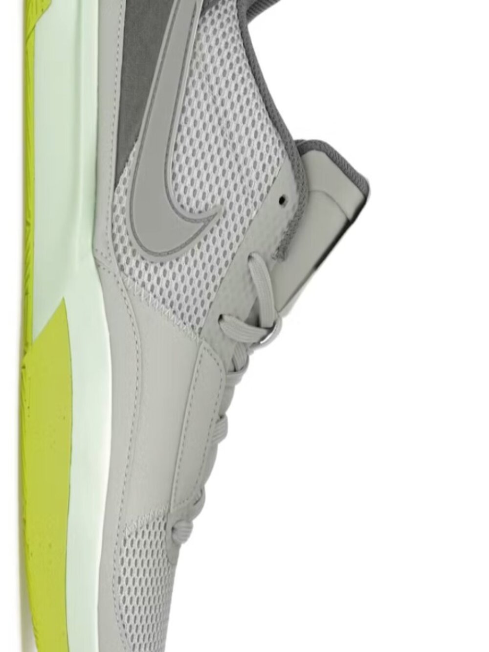 NikeJA 1's in silver, mint green and yellow